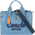 Coach Denim Cargo Tote Handbag