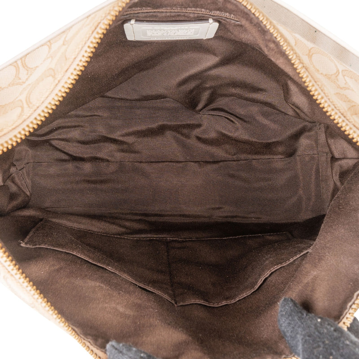 Coach Monogram Signature Canvas Celeste Convertible Hobo Crossbody Bag