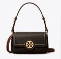 NWT Tory Burch Mini Leather Flap Shoulder/Crossbody Bag In Gold/Black Multi