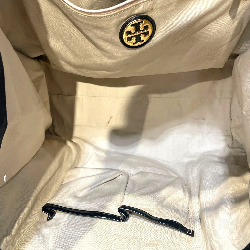 TORY BURCH/Bag/Monogram/Leather/WHT/Logo Tote