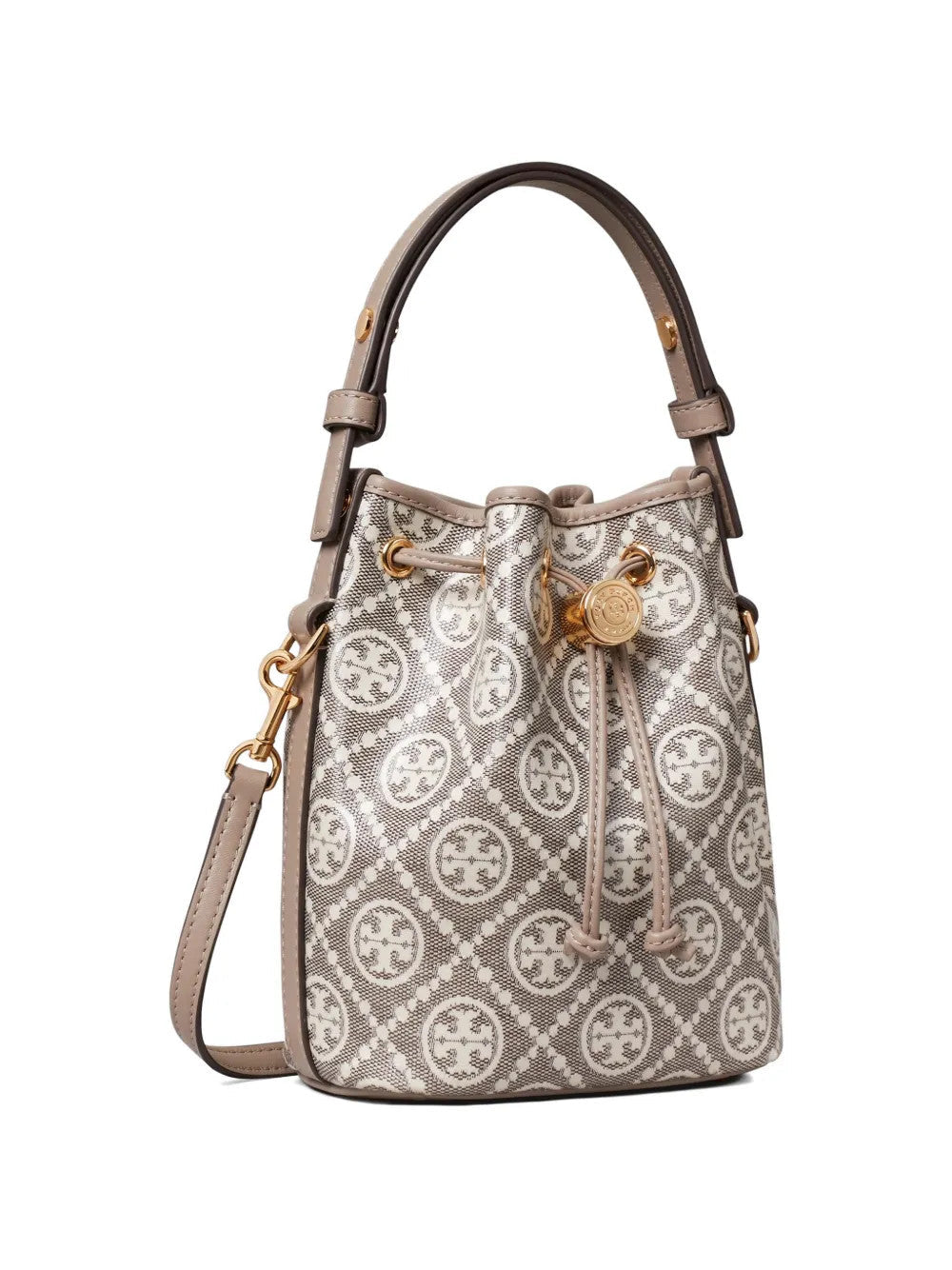 TORY BURCH - Women T Monogram Coated Jacquard Mini Bucket Bag