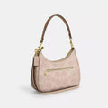 Teri Hobo Bag In Blocked Signature Canvas