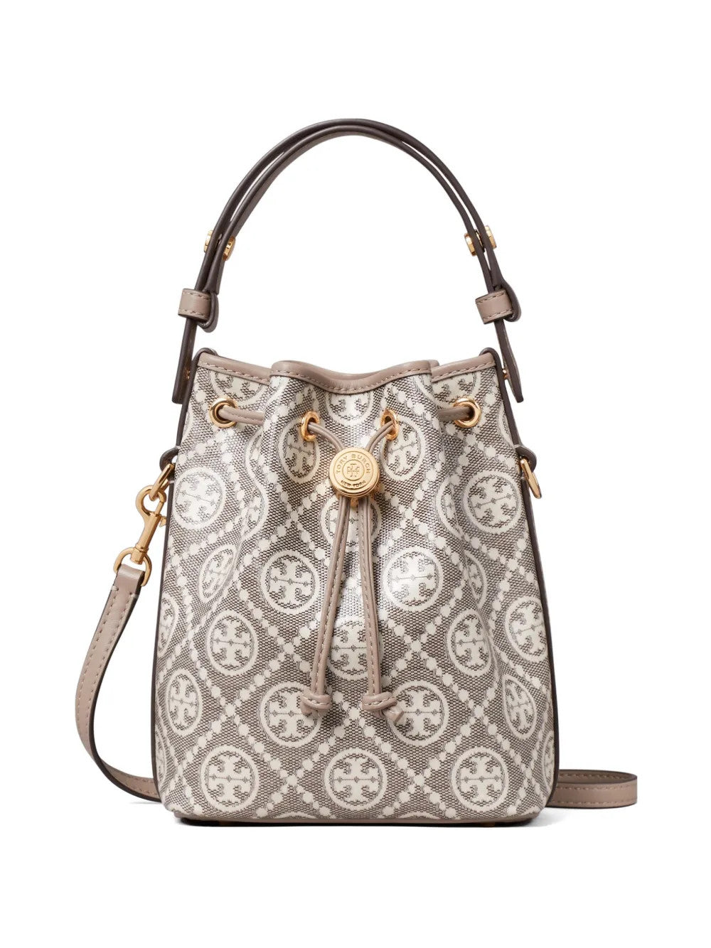 TORY BURCH - Women T Monogram Coated Jacquard Mini Bucket Bag
