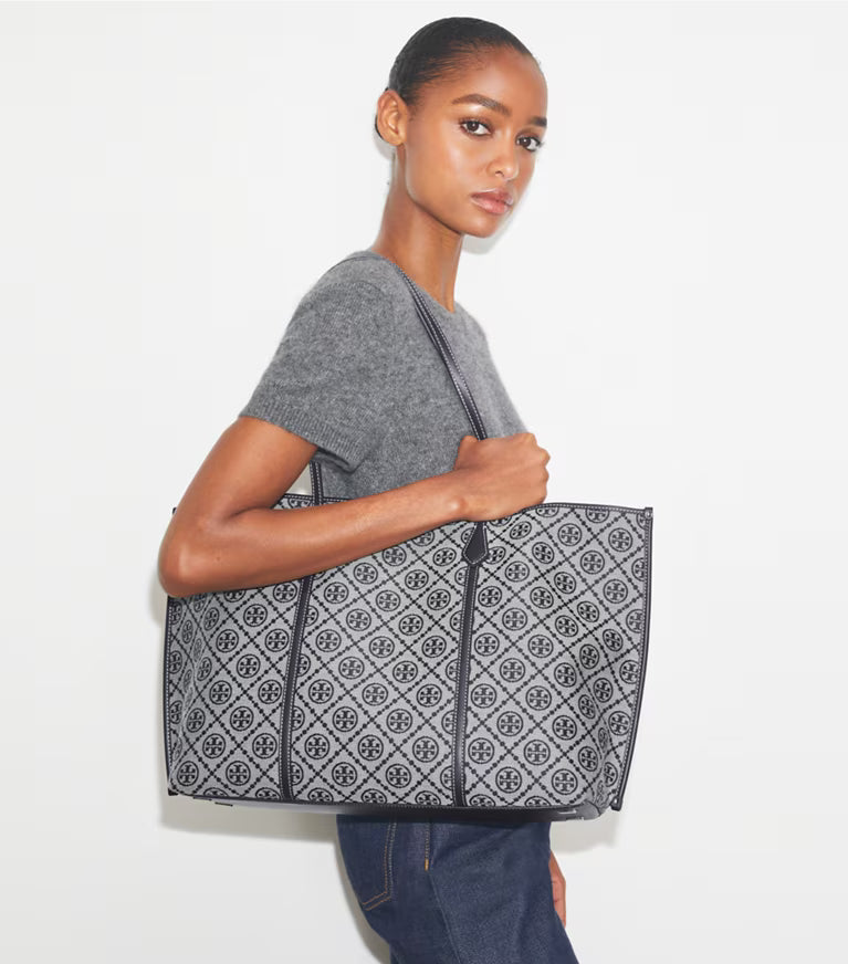Tory Burch Women's Perry T Monogram Tote