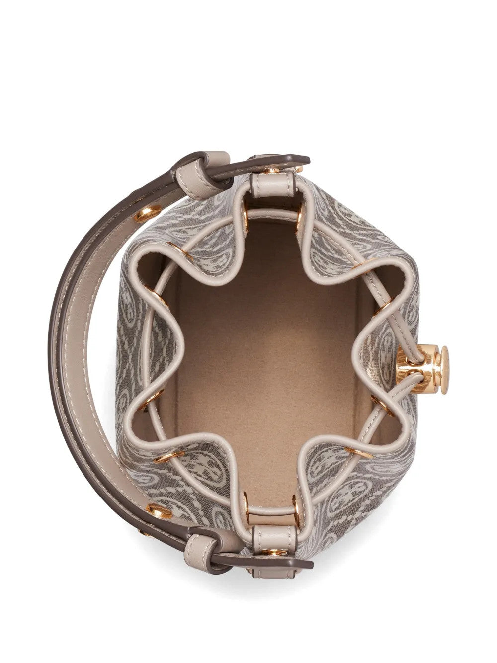 TORY BURCH - Women T Monogram Coated Jacquard Mini Bucket Bag